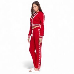 MOOSE KNUCKLES RED JARRY TRACK PANT SIZE L